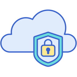 Graphic depicting cloud security, emphasizing Crucial Data Solutions' commitment to safeguarding clinical trial data